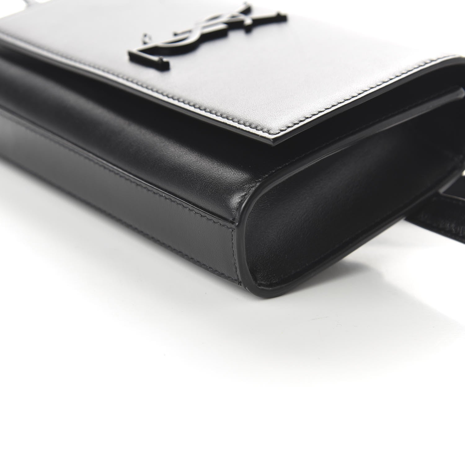 Saint Laurent Smooth Calfskin Monogram Kate Belt Bag Black 7 of 9