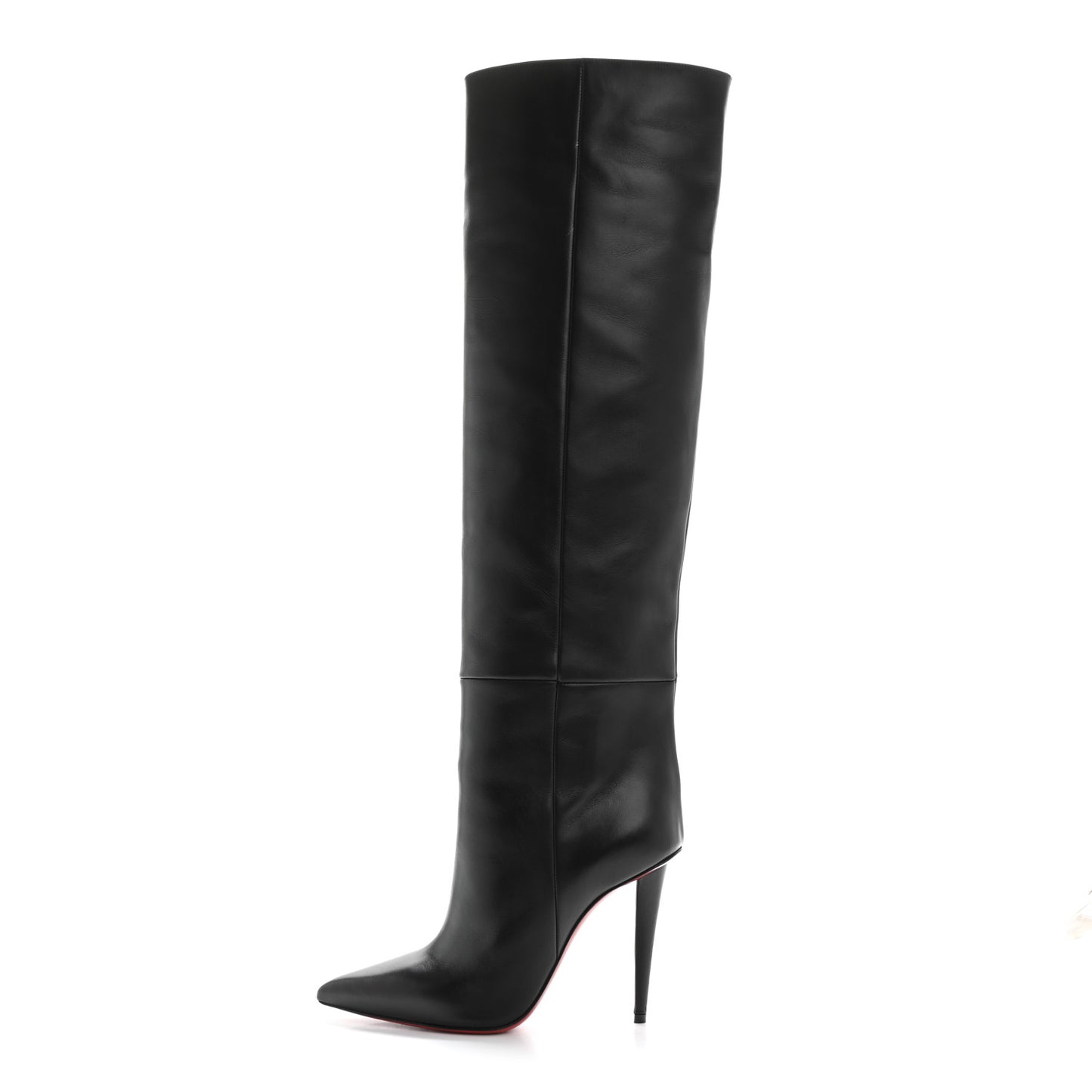 Calfskin Astrilarge Botta 100 Knee High Boots 37.5 Black