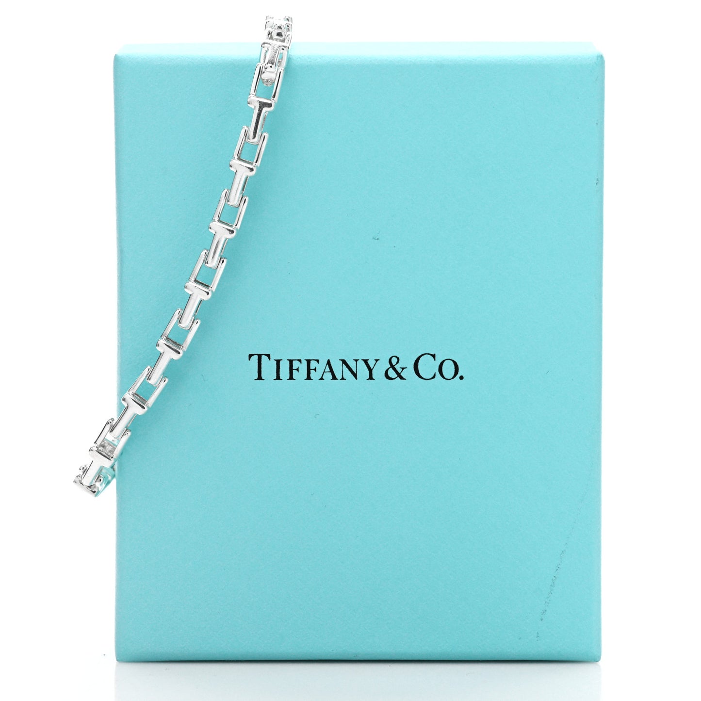 Sterling Silver T Link Chain Bracelet