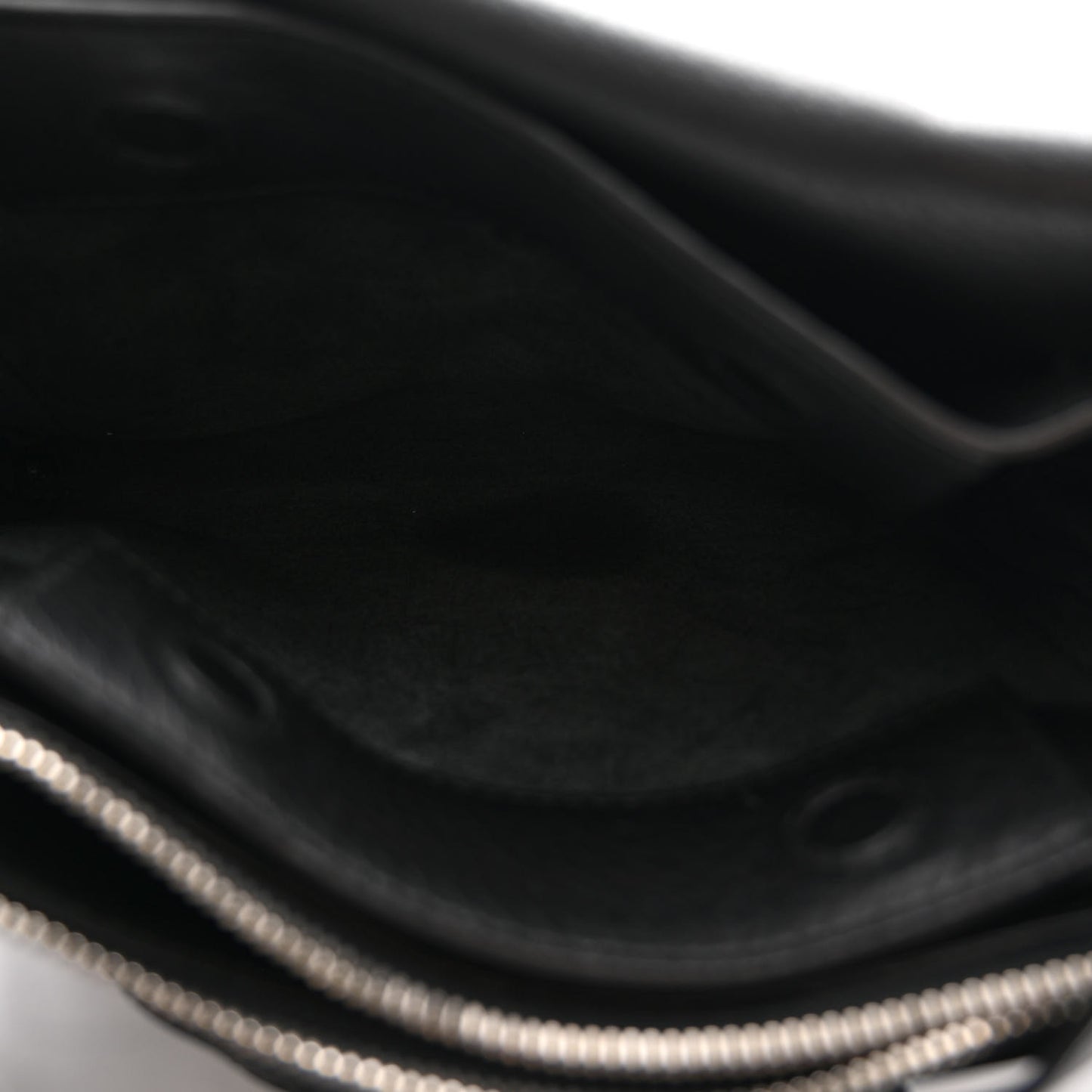 Veau Papier Triple XS Zip Around Crossbody Black