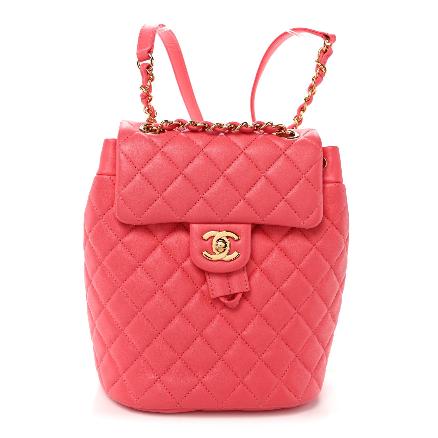 chanel pink mini backpack Chanel Lambskin Quilted Mini Urban Spirit Backpack Pink 1889779 – FASHIONPHILE