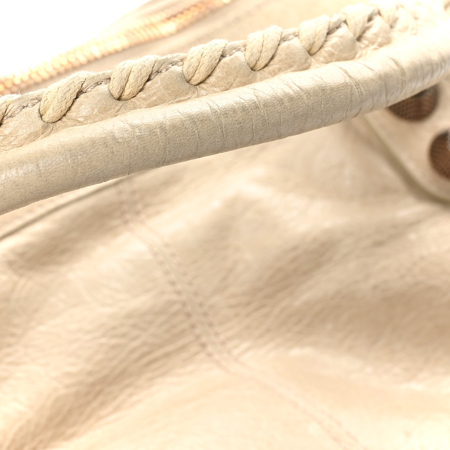 Agneau Giant 21 Rose Gold Hardware Work Praline
