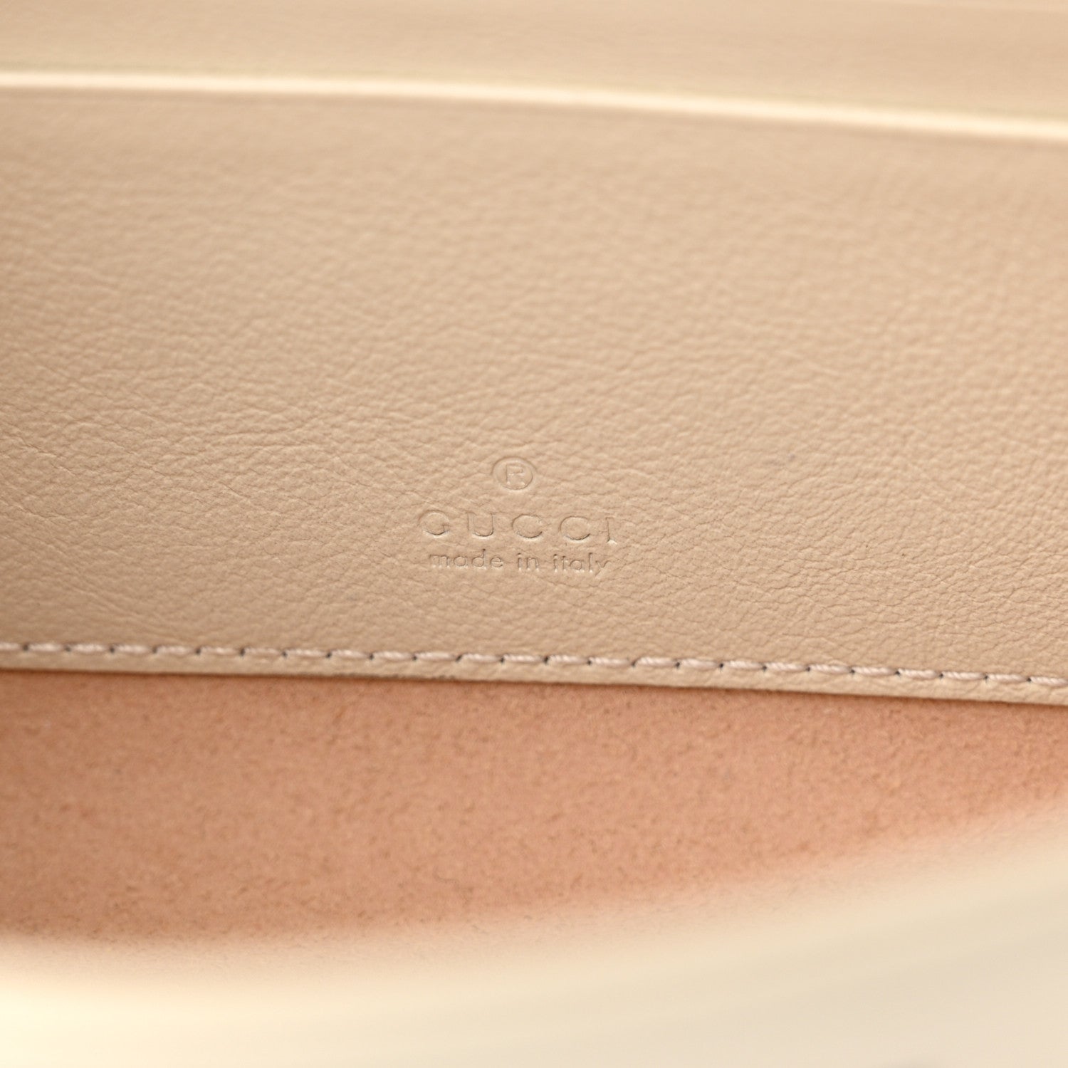 Gucci Textured Calfskin Web Mini Rajah Slim Flap Shoulder Bag Mystic White 6 of 11