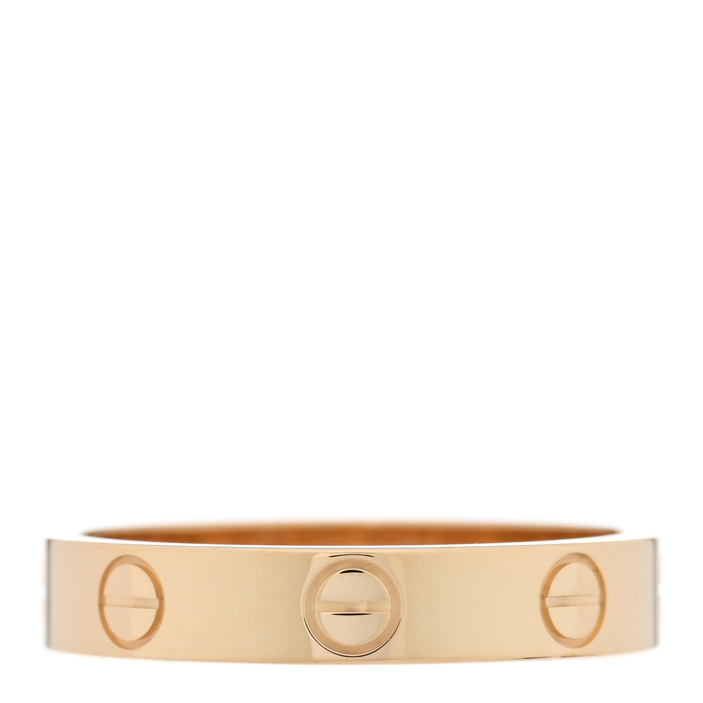 18K Yellow Gold 3.5mm LOVE Wedding Band Ring 53 6.5