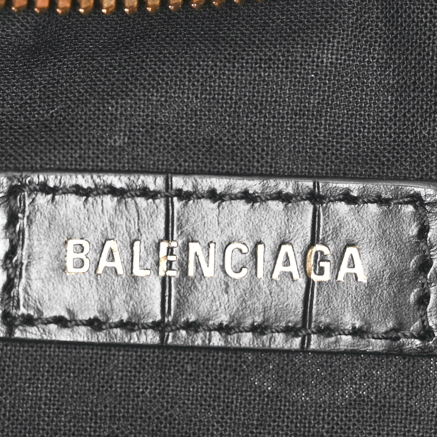Balenciaga Extra Supple Calfskin Crocodile Embossed Le Cagole Shoulder Bag XS Black 8 of 11
