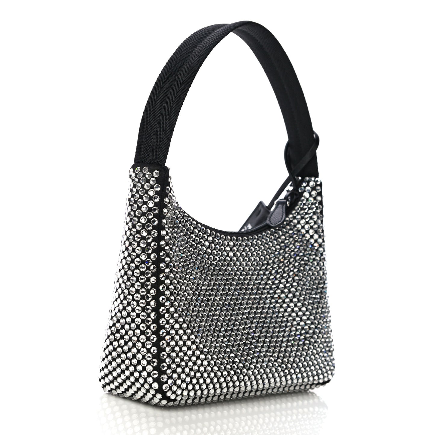 Satin Crystal Mini Re-Edition 2000 Bag Cristal