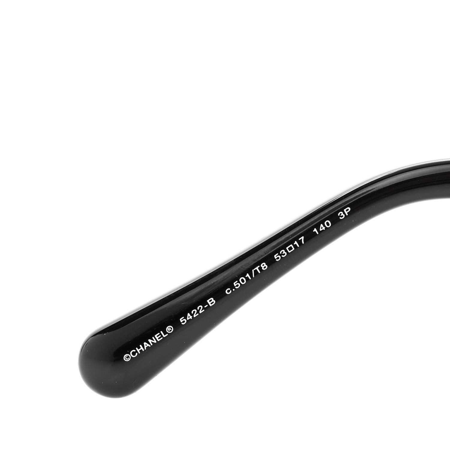 Chanel Acetate Strass Square Sunglasses 5422-B Black 7 of 7