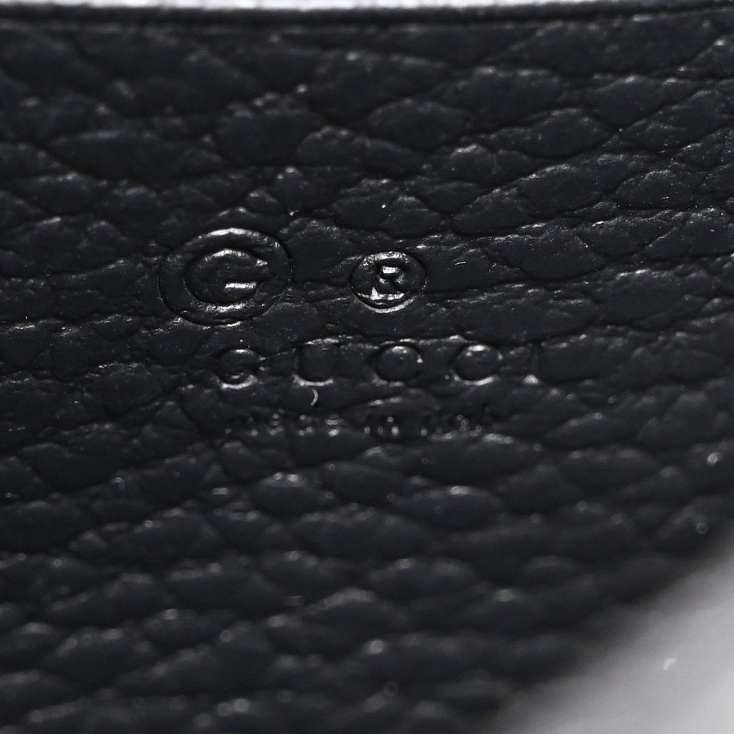 Dollar Calfskin Interlocking G Chain Wallet Black