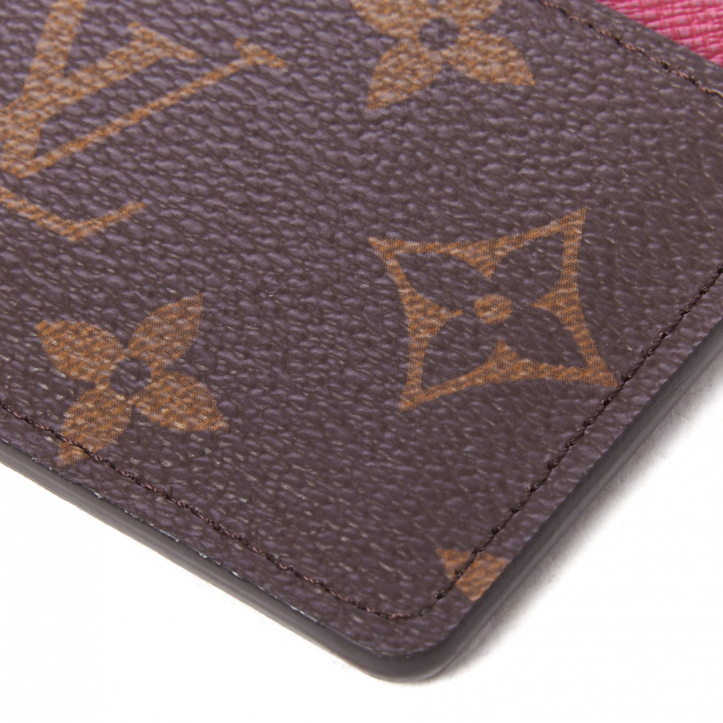 Monogram Card Holder Fuchsia
