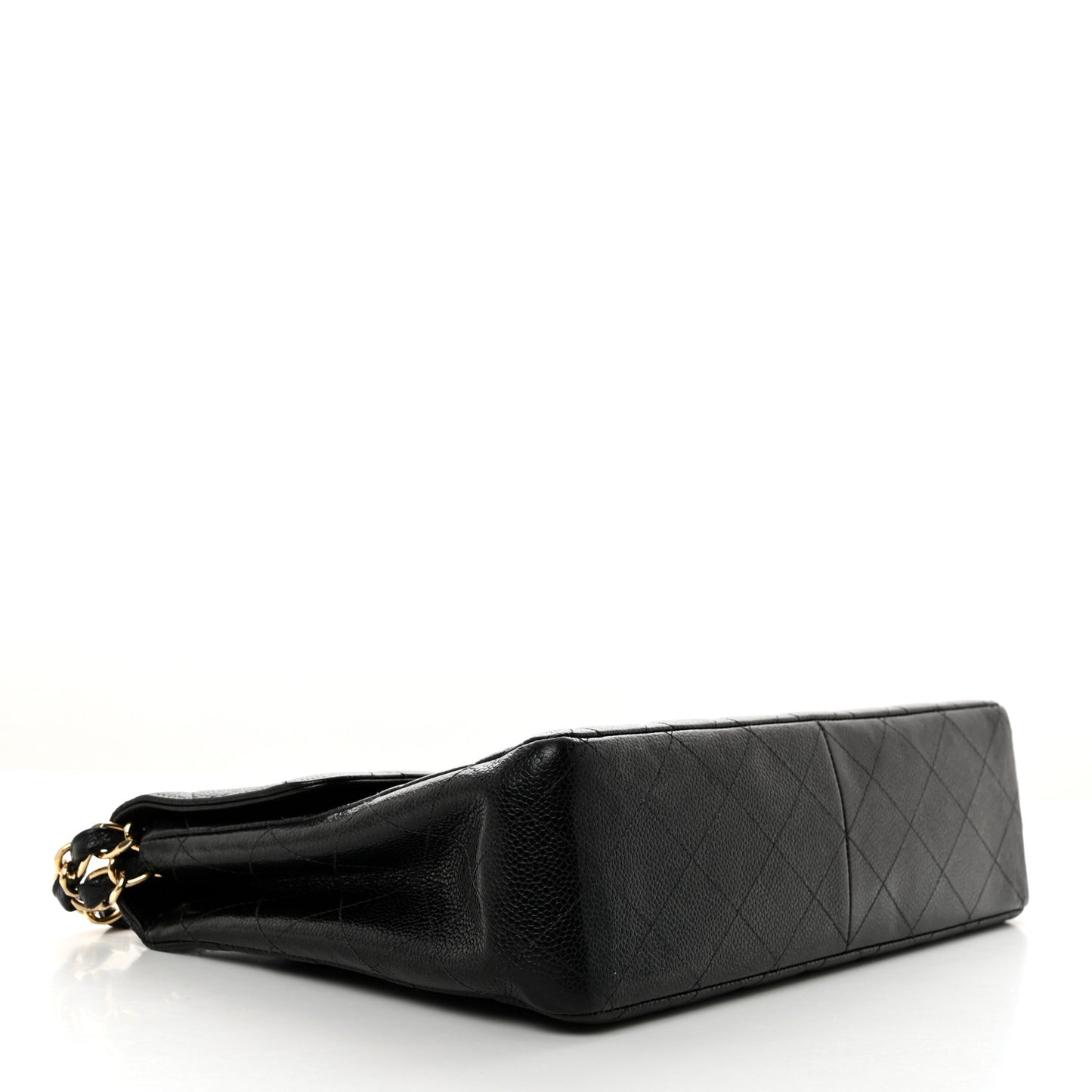 Caviar Quilted Jumbo Single Flap Black