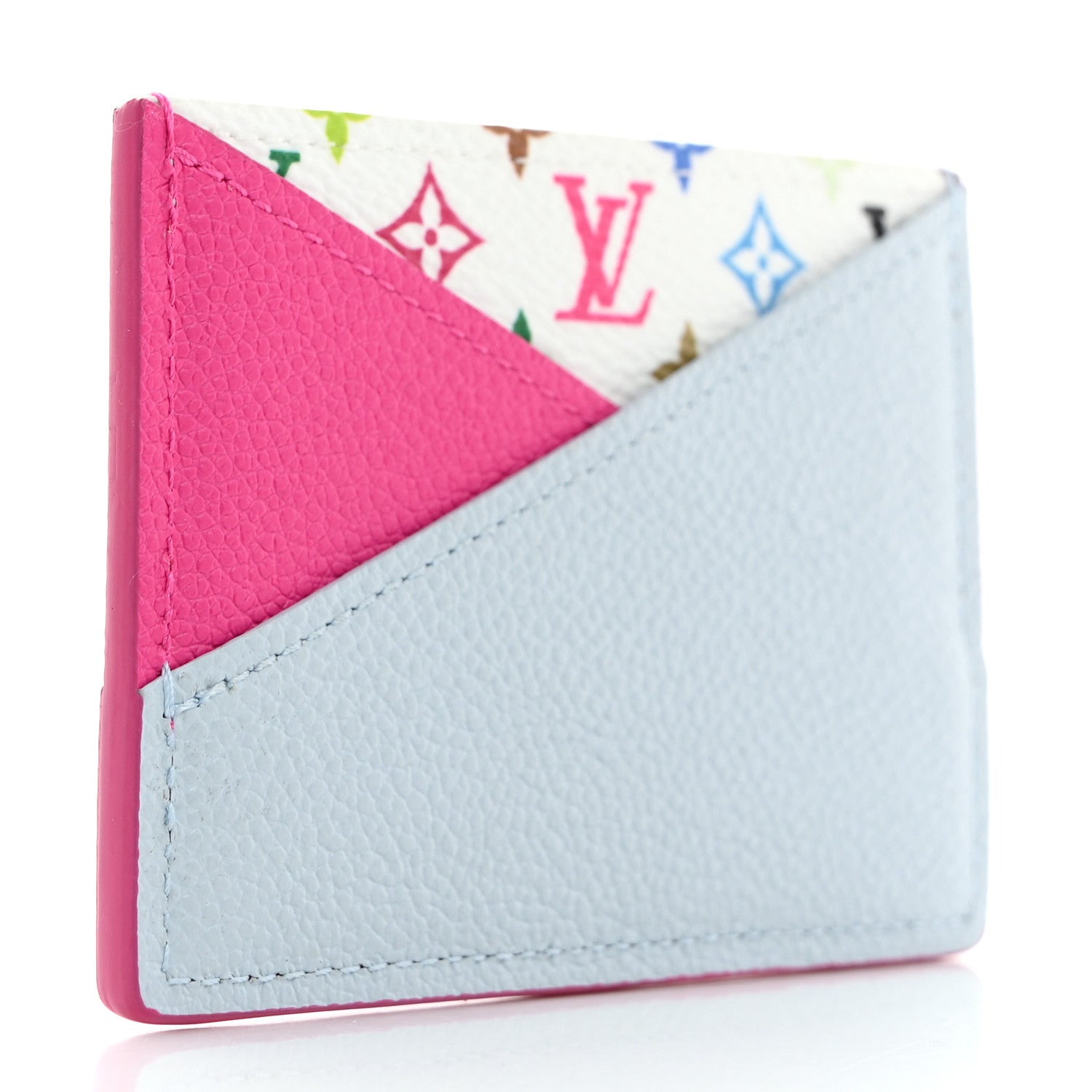 Louis Vuitton LV X TM Monogram Multicolor Criss-Cross Card Holder Kawaii Pink 3 of 7