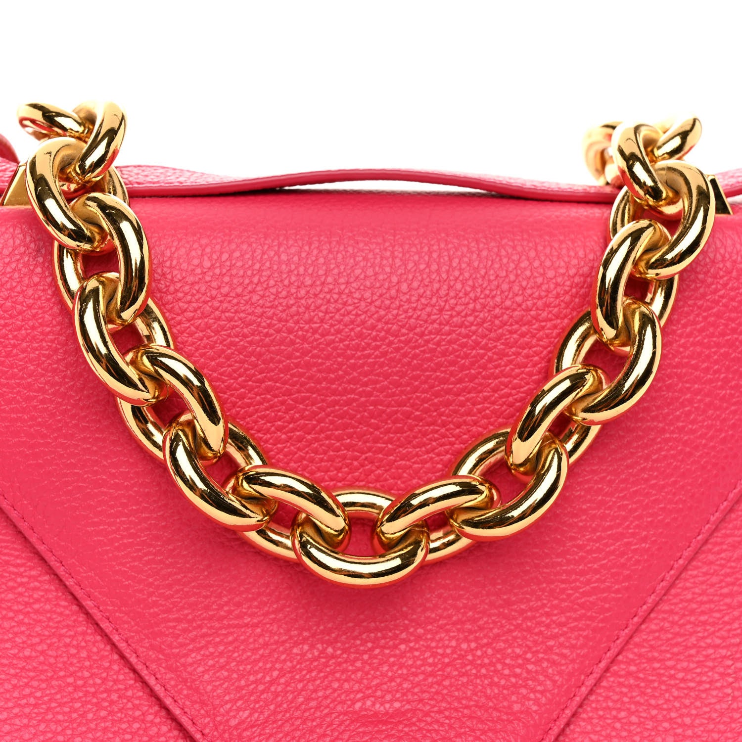 Bottega Veneta BOTTEGA VENETA Calfskin Mount Envelope Bag Pink 7 of 10
