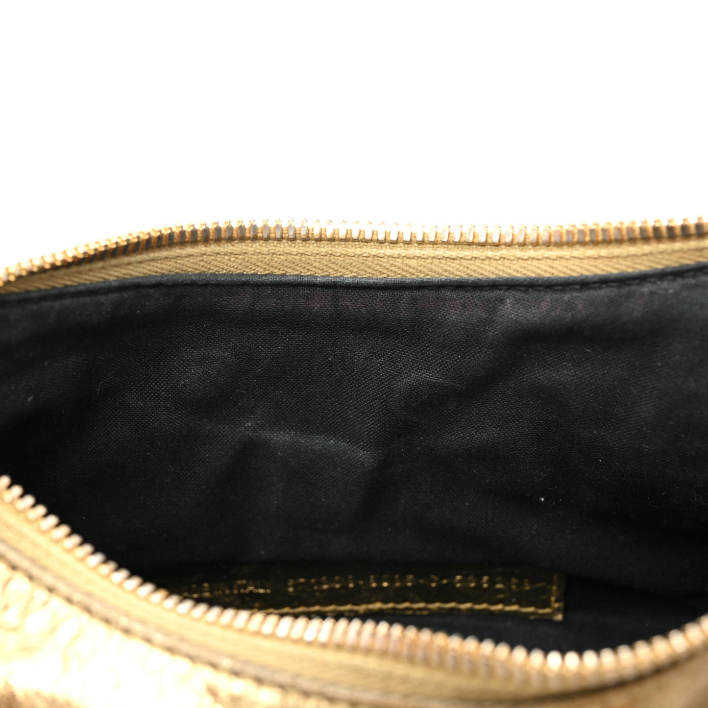 Metallic Agneau Arena Le Cagole Shoulder Bag XS Gold