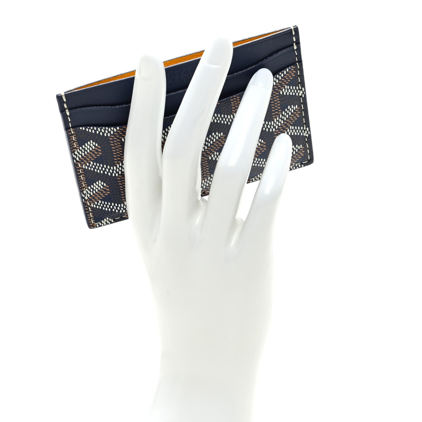 Goyardine Saint Sulpice Card Holder Navy