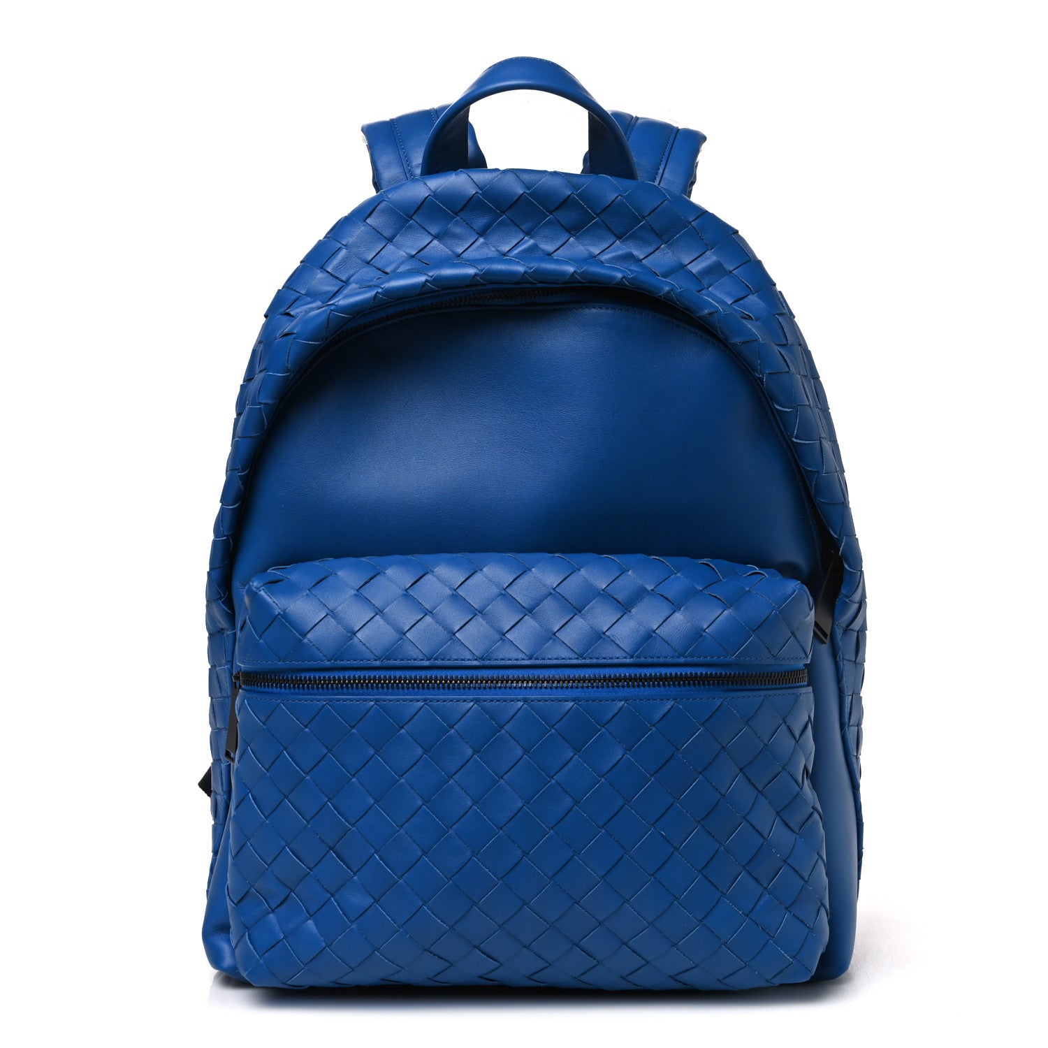 cobalt blue leather backpack Lungarno dedicated laptop compartment NEW NWT Ash Danica Perforated