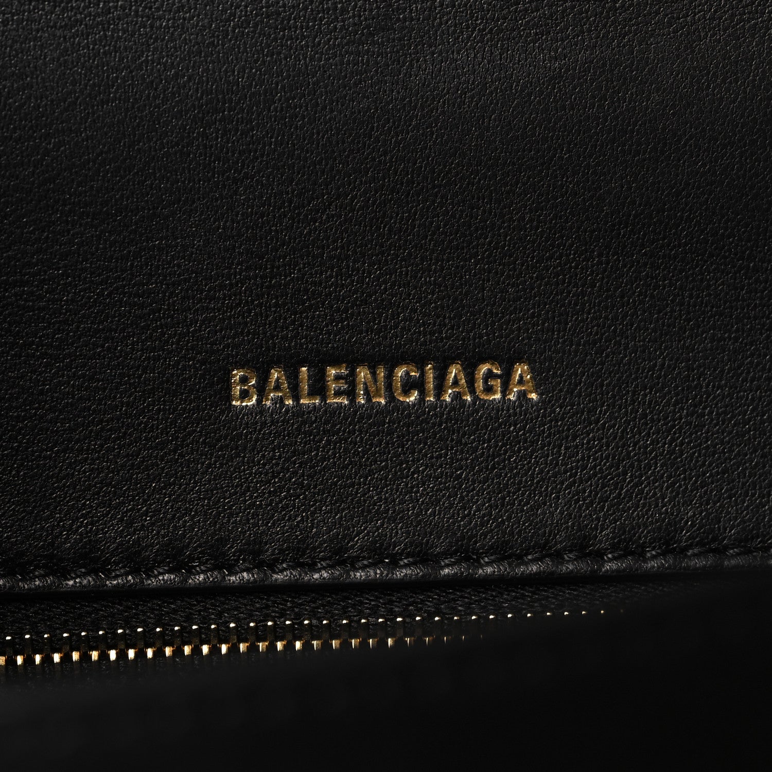 Balenciaga Shiny Box Calfskin Small Hourglass Top Handle Bag Black 6 of 9