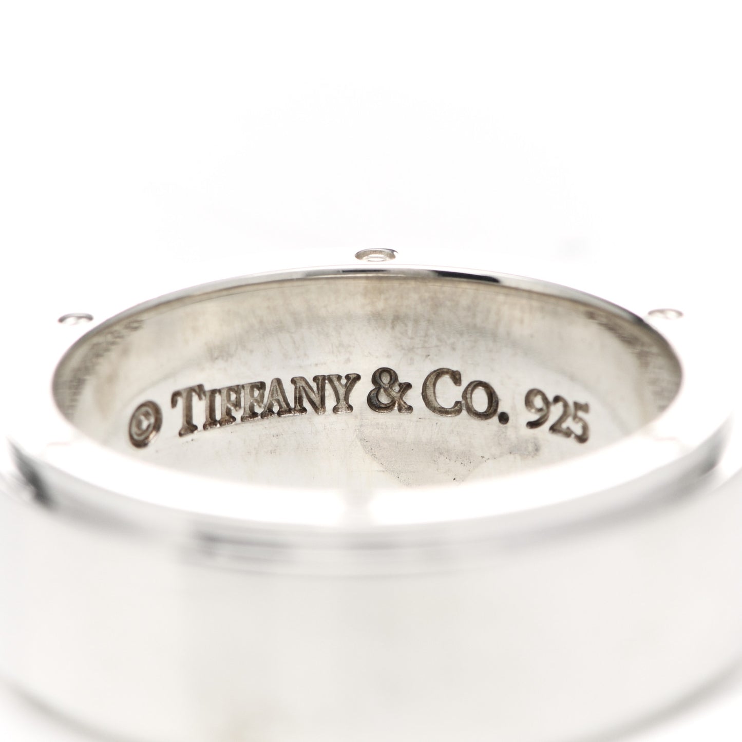 Sterling Silver 9mm Metropolis Screw Band Ring 65 11