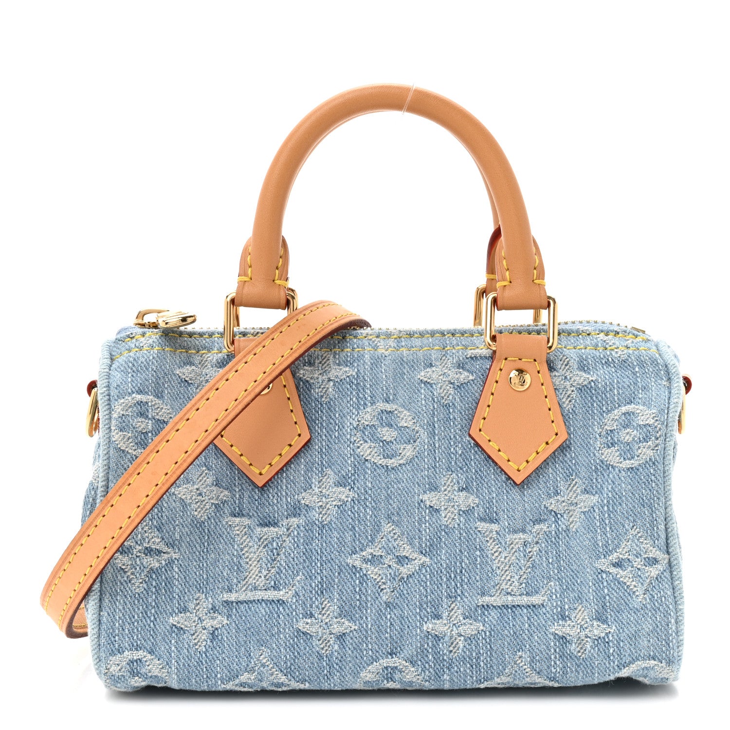 Louis Vuitton Monogram Denim Nano Speedy Sky Blue 1839538