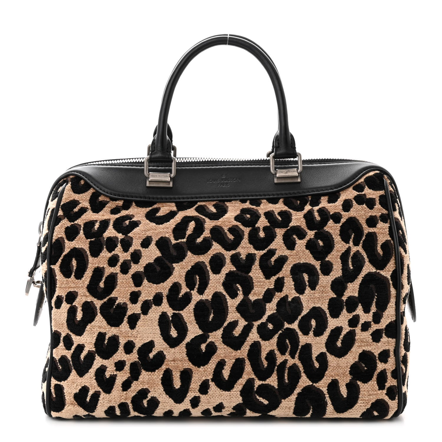 Louis Vuitton Jacquard Velvet Leopard Print Stephen Sprouse Speedy 1 of 11