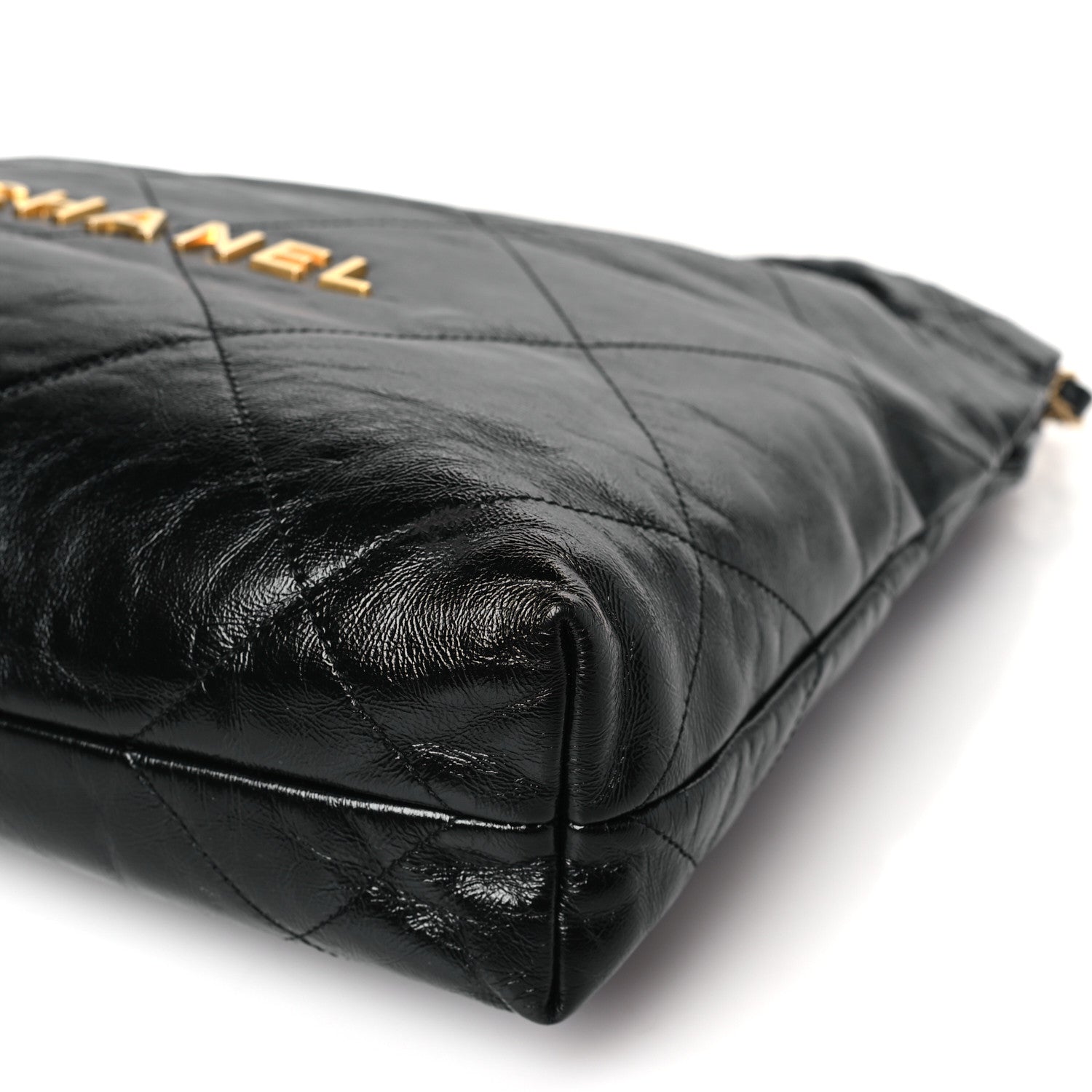 Chanel Shiny Calfskin Quilted Small Chanel 22 Black 10 of 10