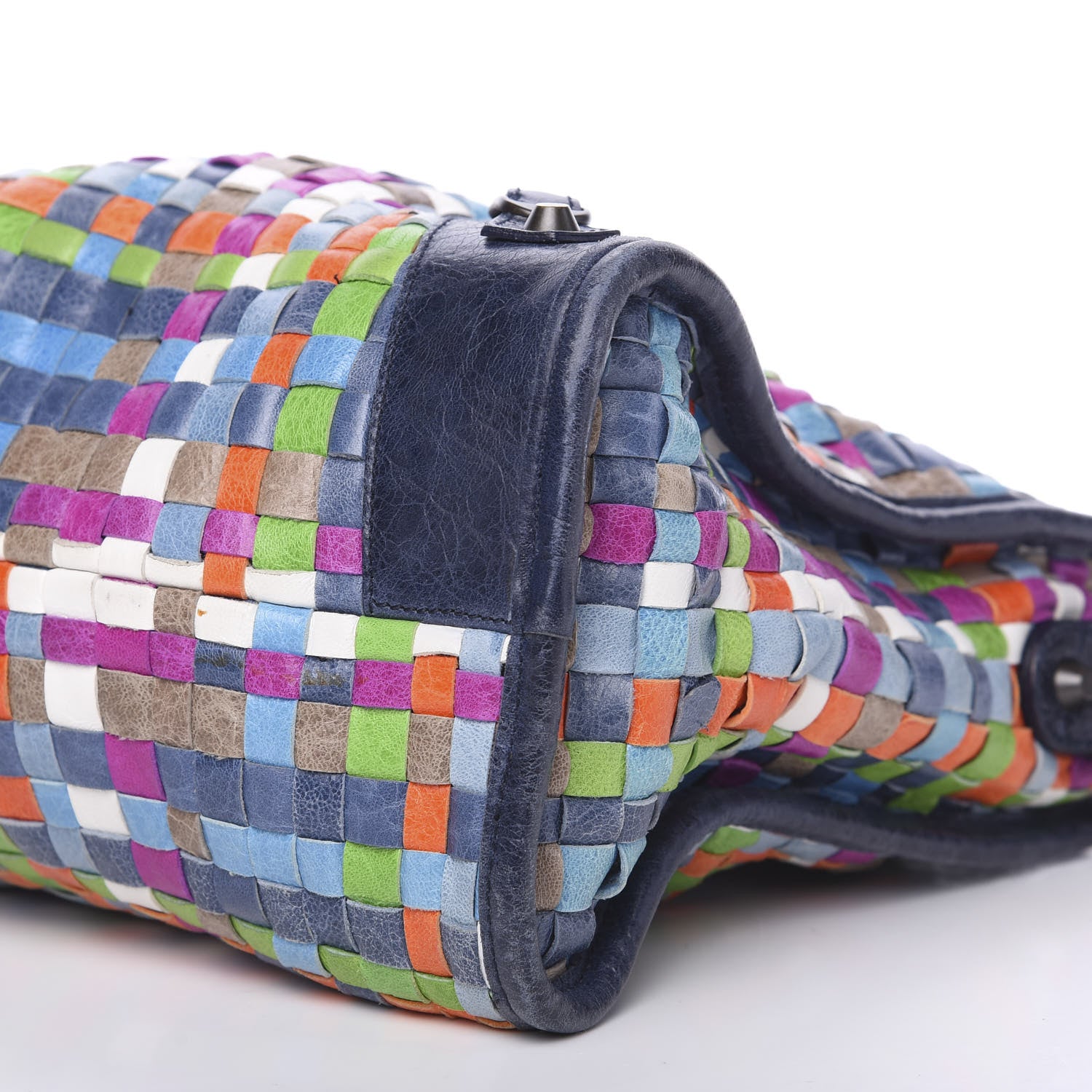 Balenciaga Agneau Lattice Woven Classic Hardware City Multicolor 9 of 12