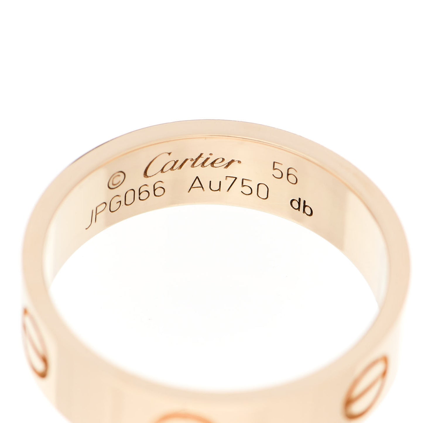 18K Yellow Gold 5.5mm LOVE Ring 56 7.75