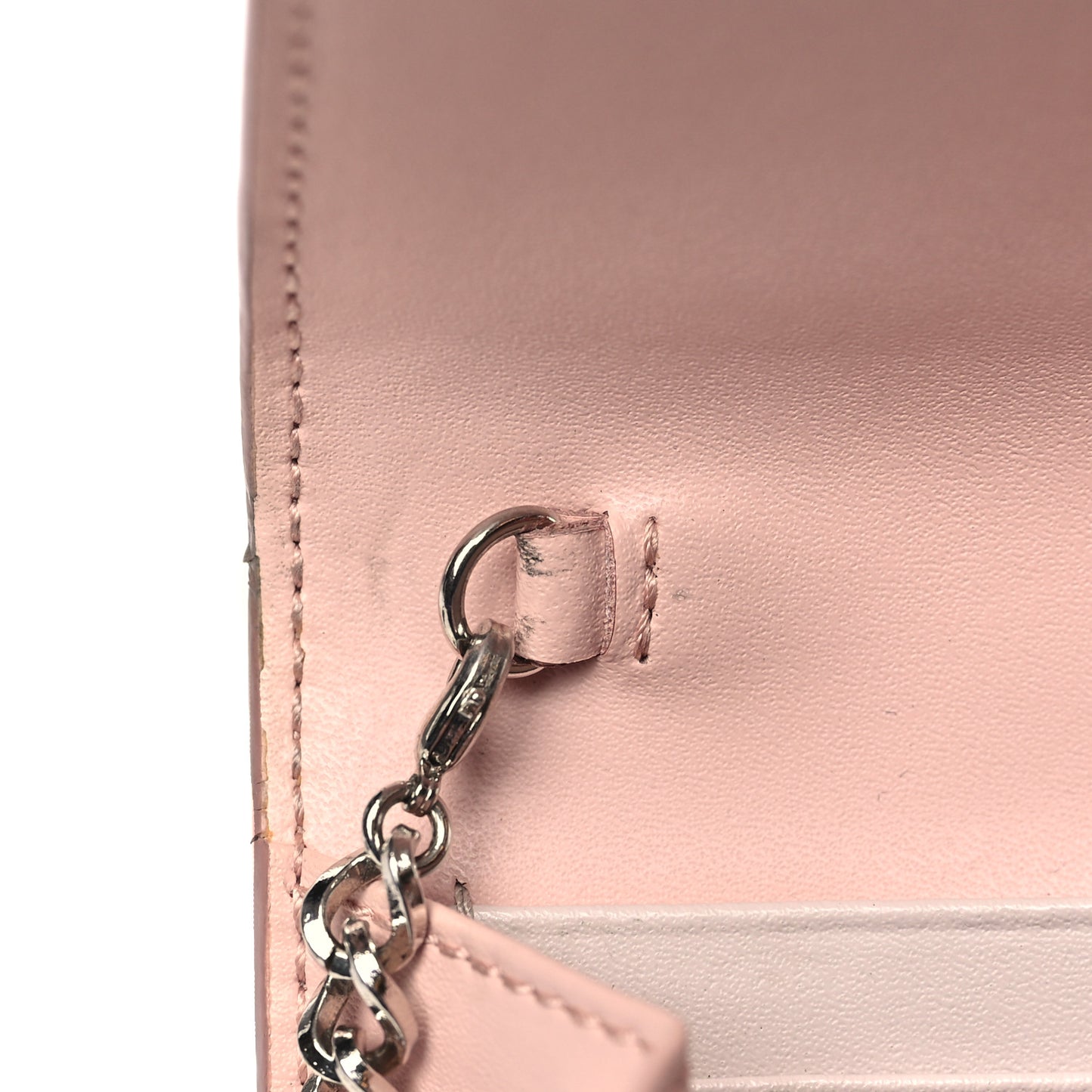 SALVATORE FERRAGAMO Calfskin Vara Bow Chain Flap Crossbody Pink