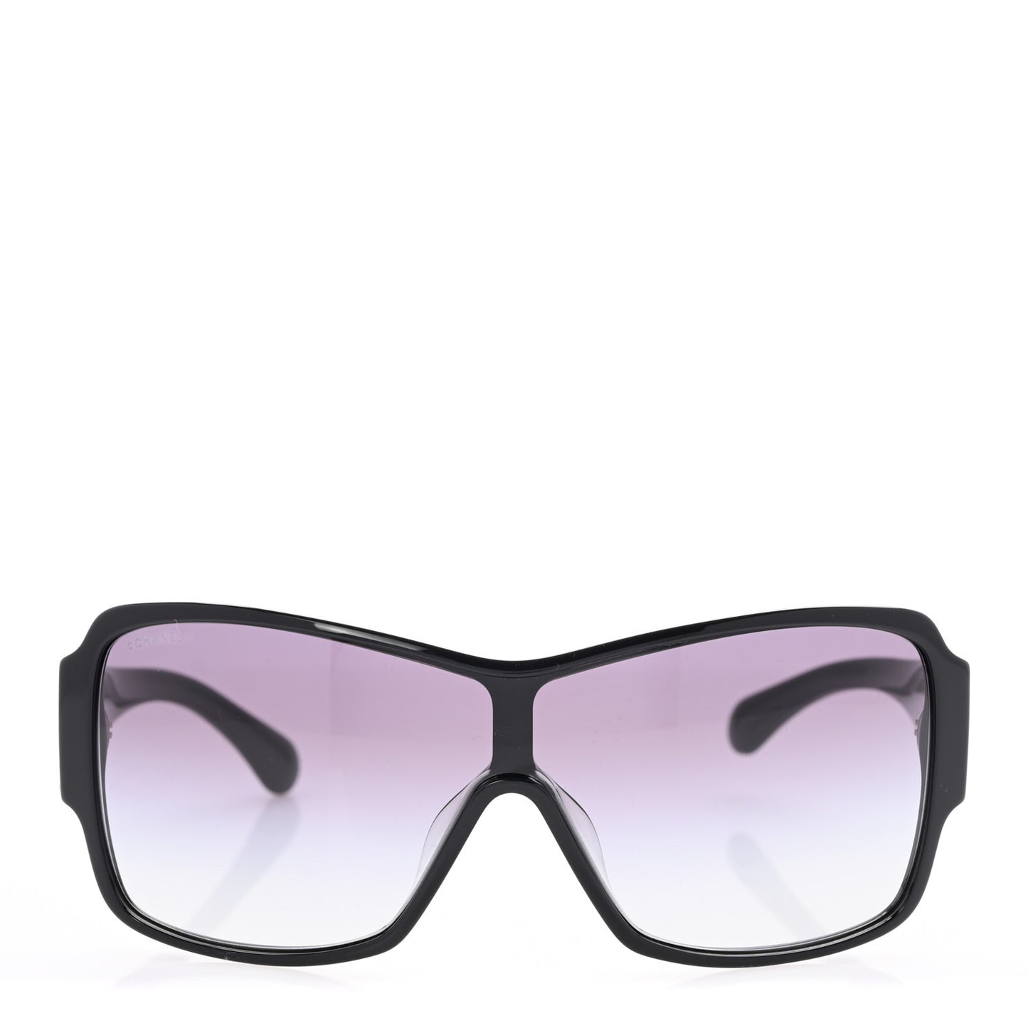 Acetate Shield Sunglasses 5449-A Black