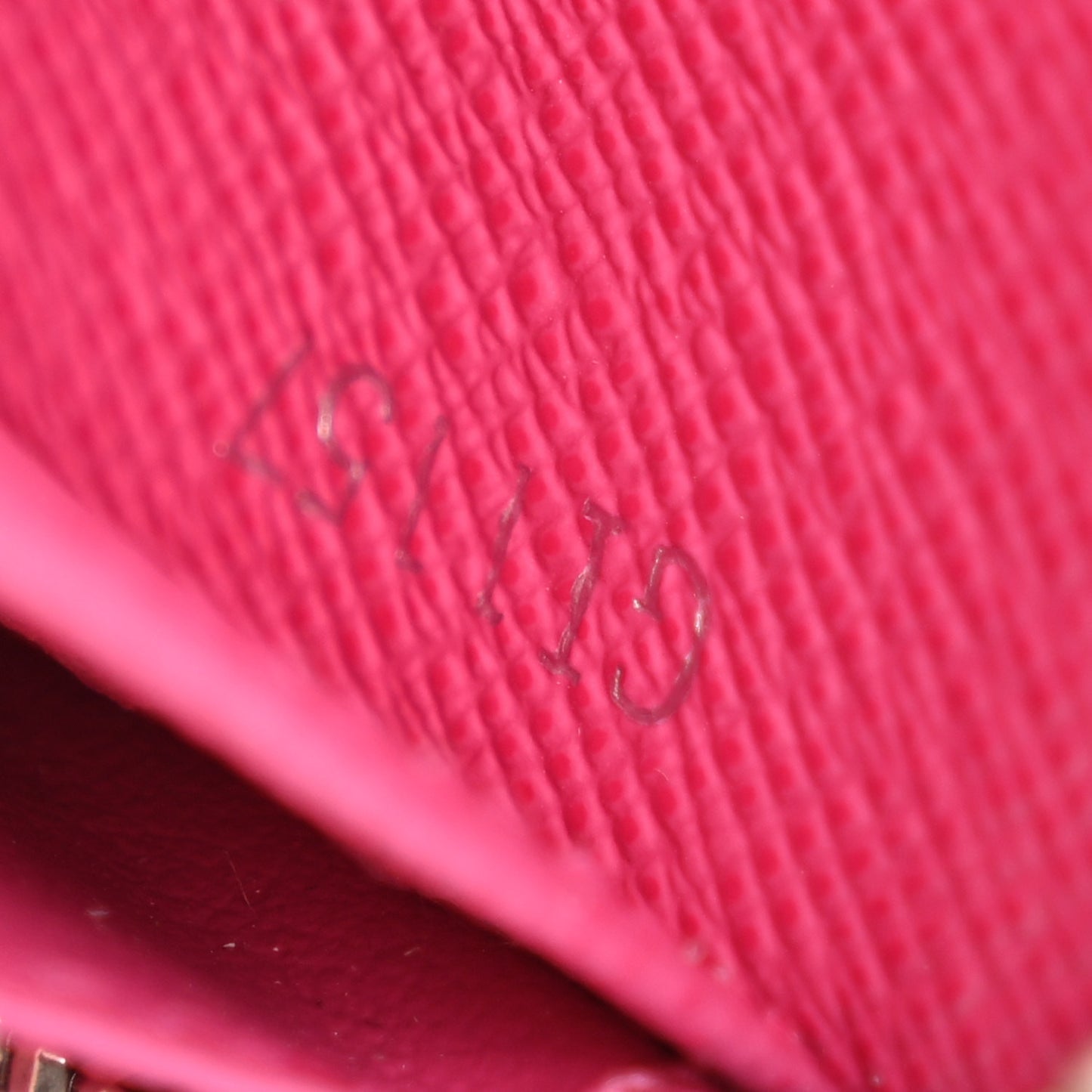 Epi Zippy Wallet Black Hot Pink