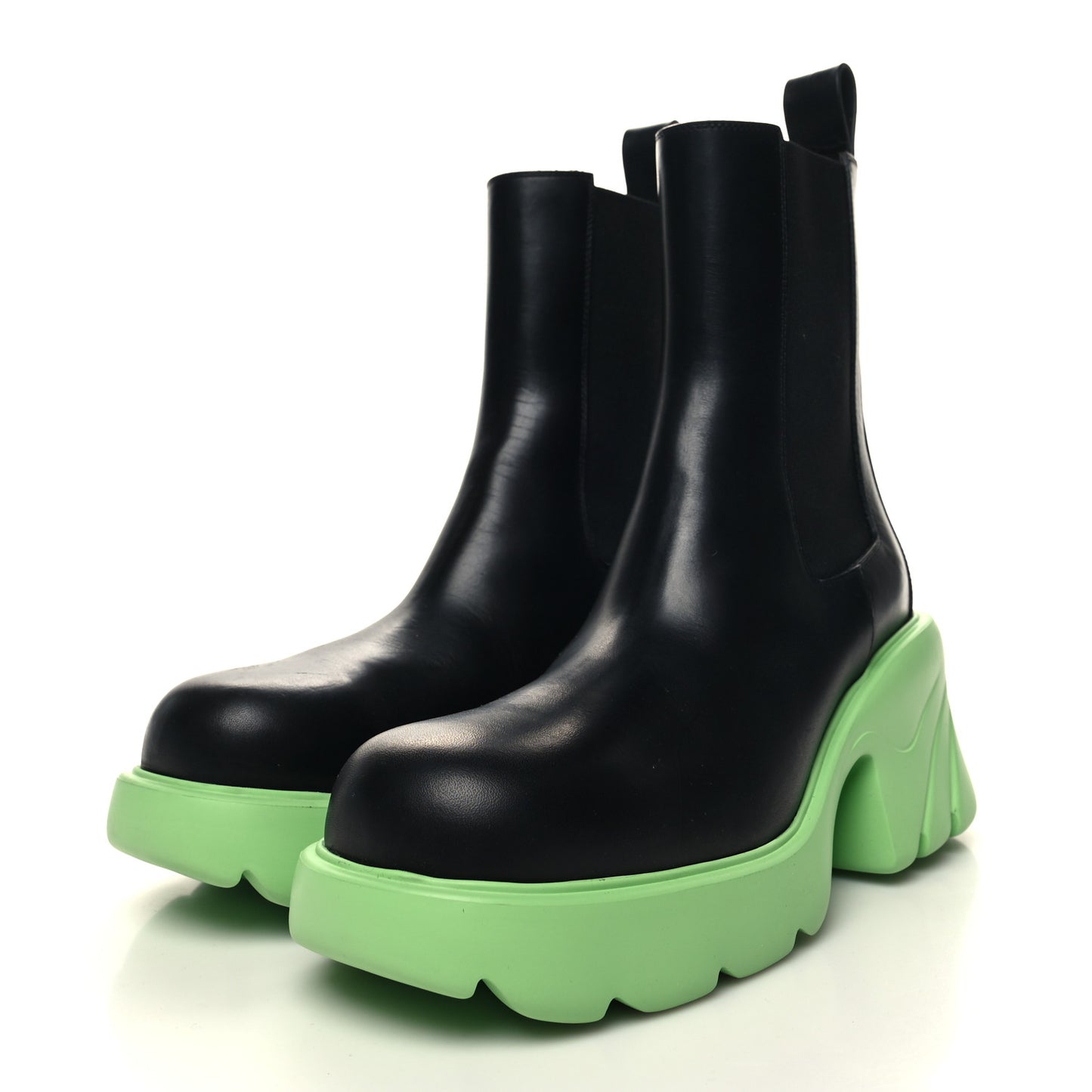 Calfskin The Flash Chelsea Boots 40 Pistachio