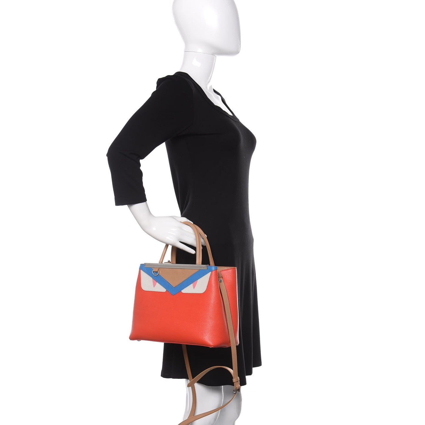 Vitello Elite Monster Petite 2Jours Tote Papavero Royal Blue Multicolor