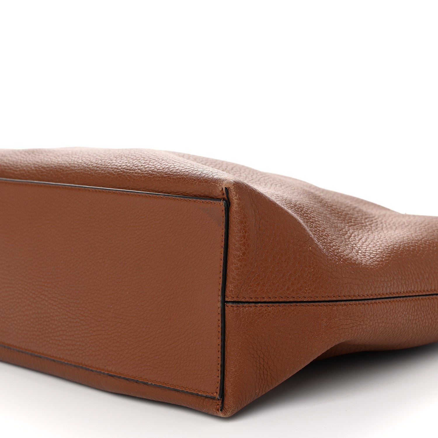 Valentino Garavani Grained Calfskin Rockstud Shoulder Tote Bright Cognac 9 of 9