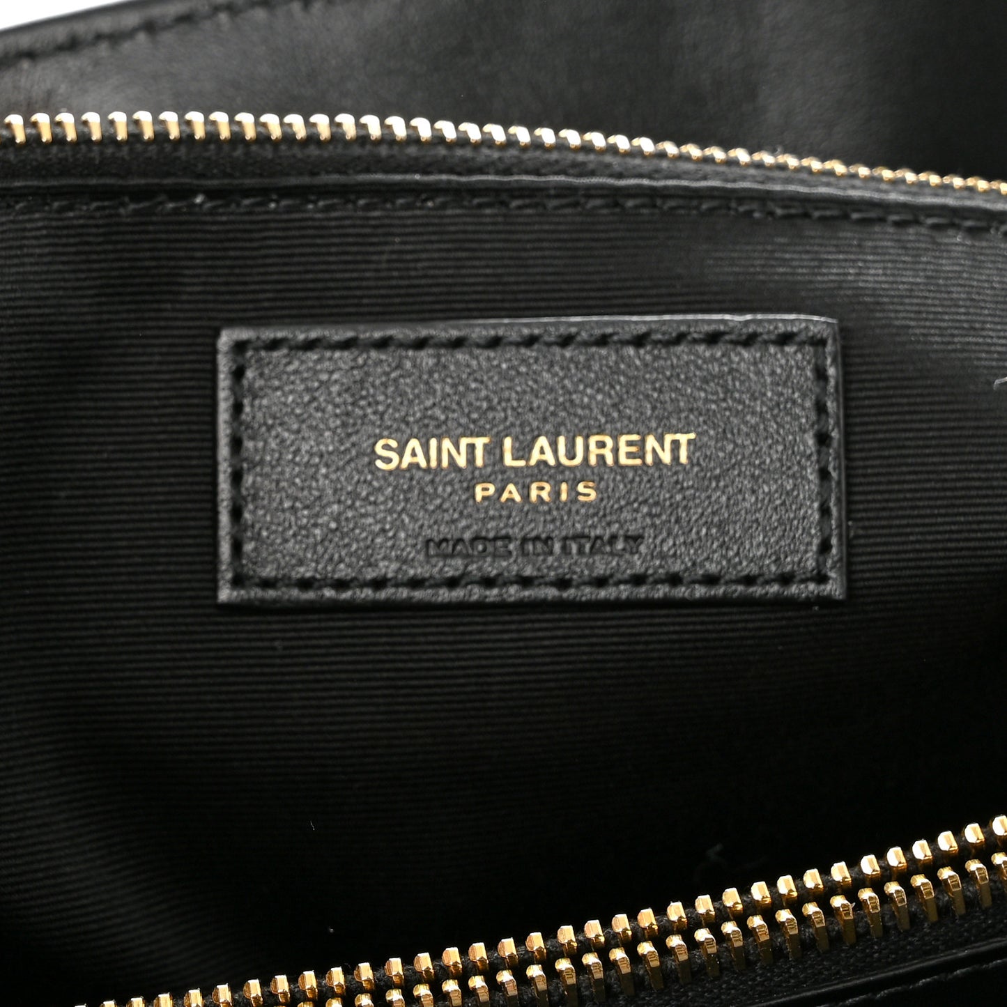 Calfskin Y Quilted Monogram Large Loulou Chain Satchel Black