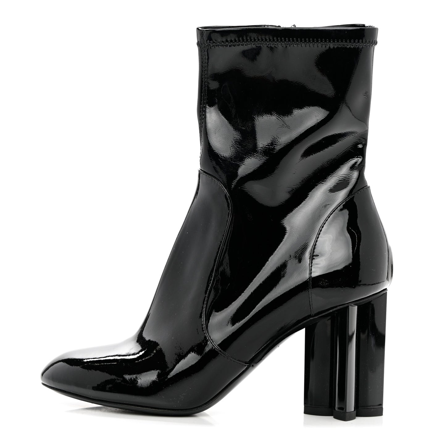 Patent Uniformes Silhouette Ankle Boots 36 Black