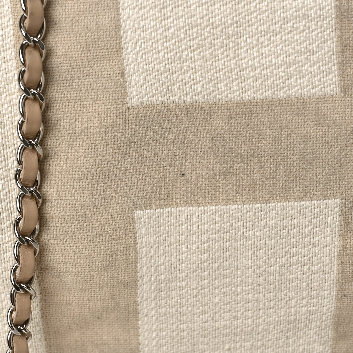 Canvas Maxi Bowling Bag White Beige