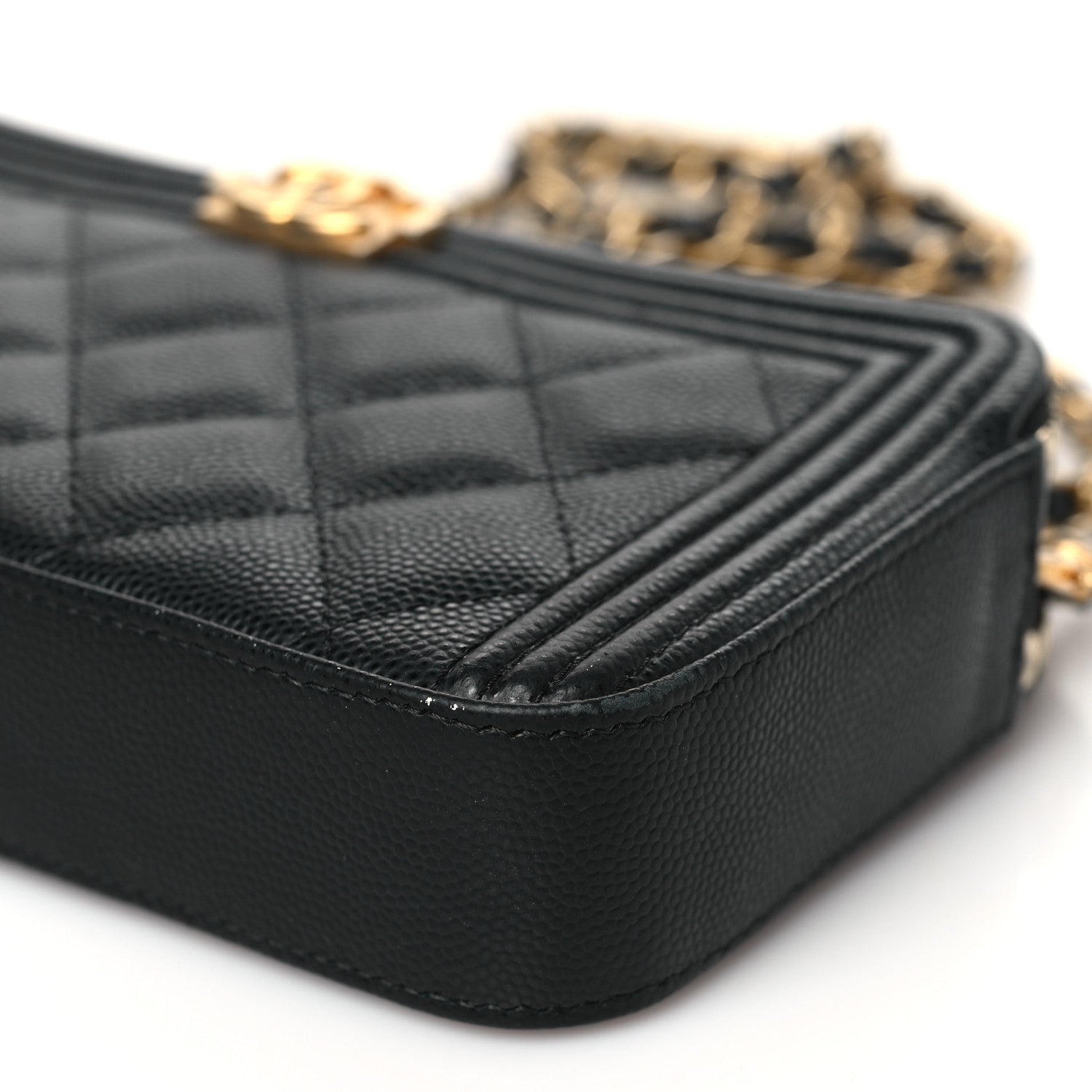 Chanel Caviar Quilted Small Clutch With Chain Black 10 of 11