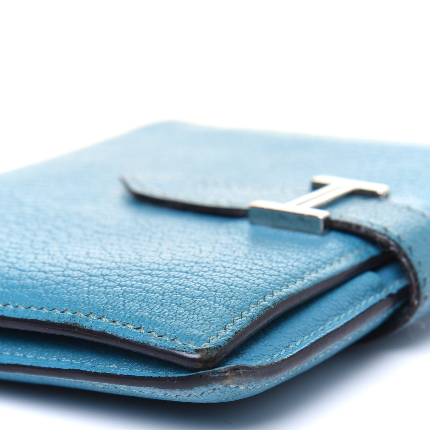 Chevre Mysore Compact Bearn Wallet Blue Jean