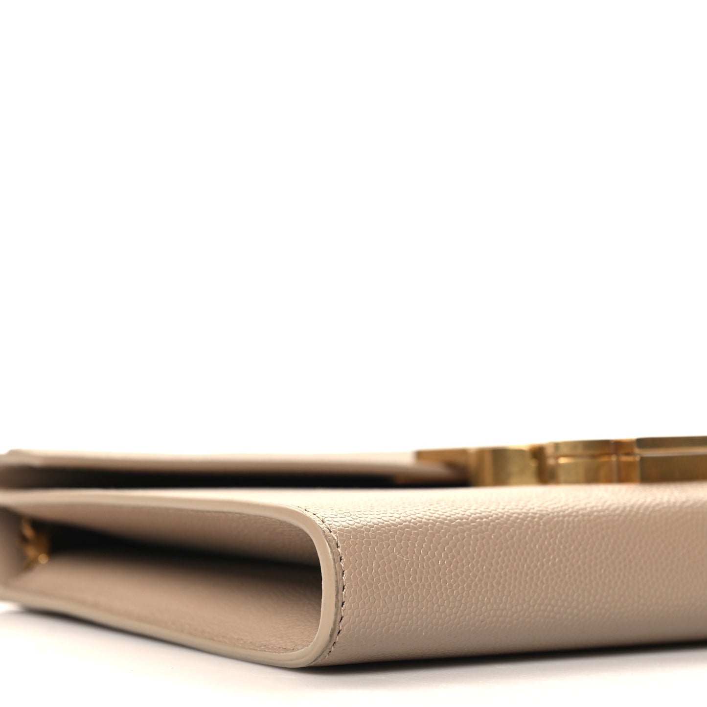 Grain De Poudre Monogram Cassandra Chain Wallet Dark Beige