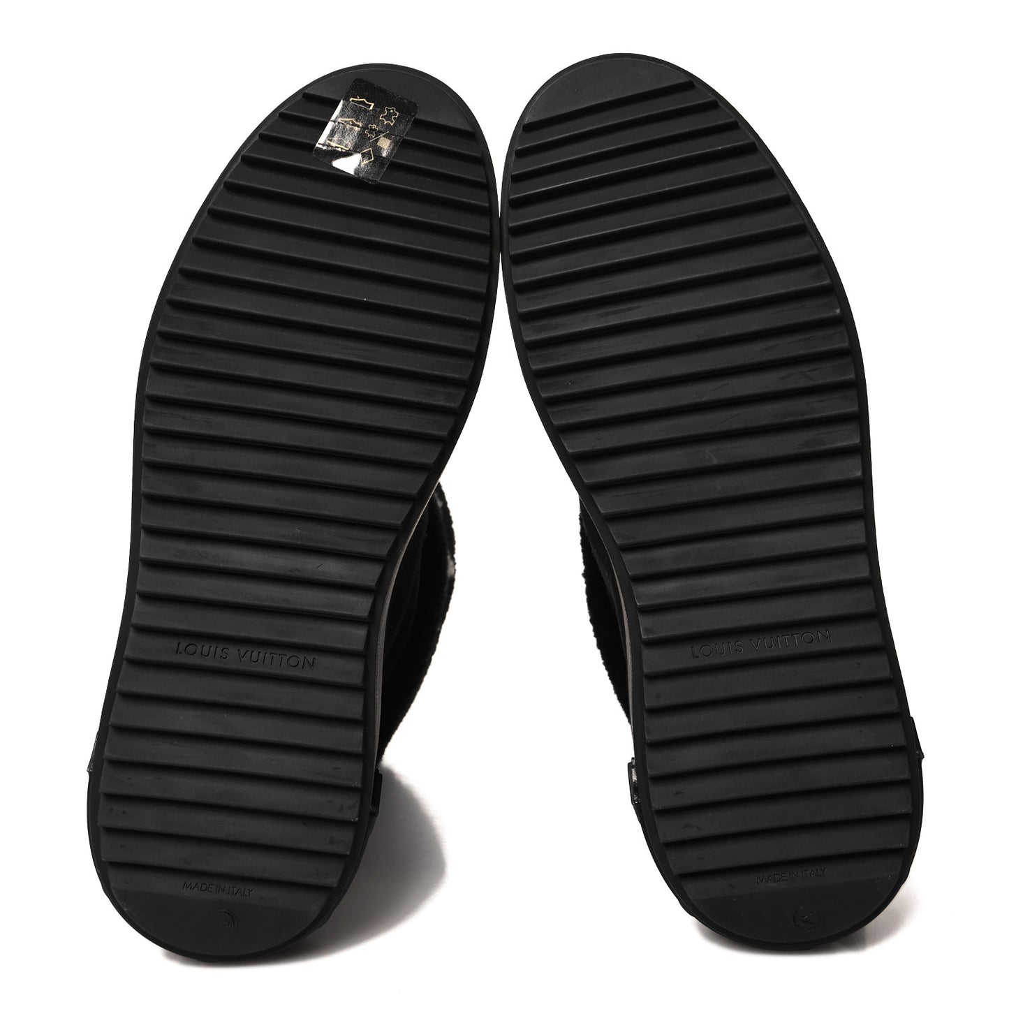 Suede Calfskin Shearling Snowdrop Flat Ankle Boot 37 Black