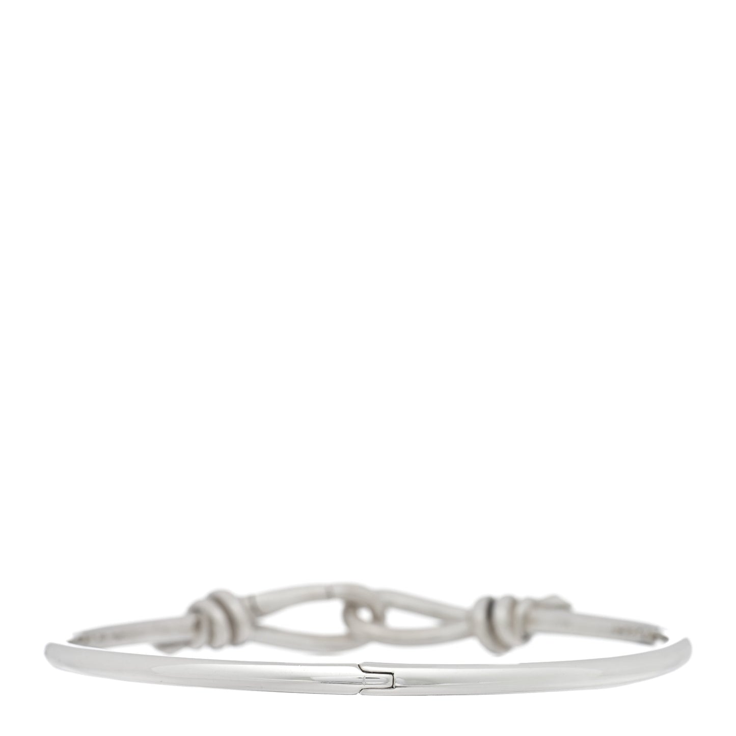Sterling Silver Paloma Picasso Knot Hinged Bangle Bracelet