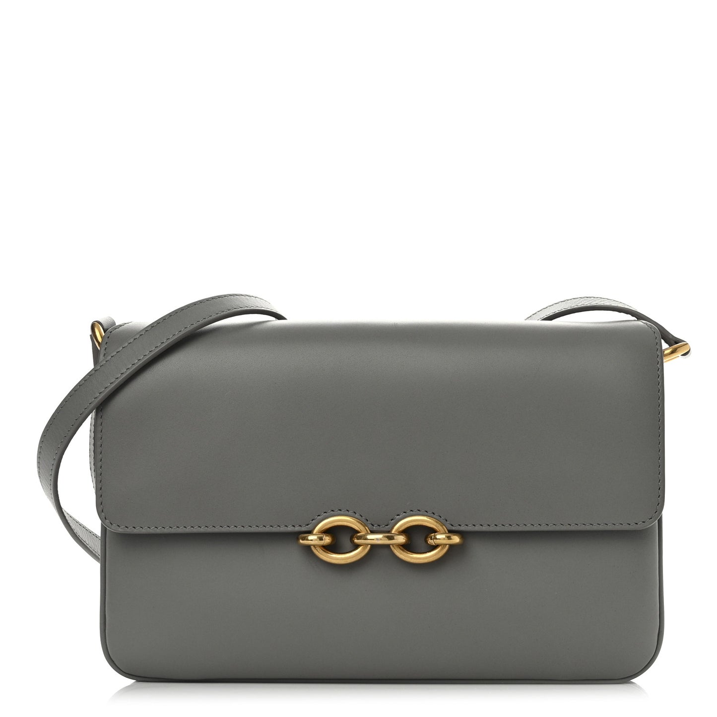 Smooth Calfskin Le Maillon Satchel Grey