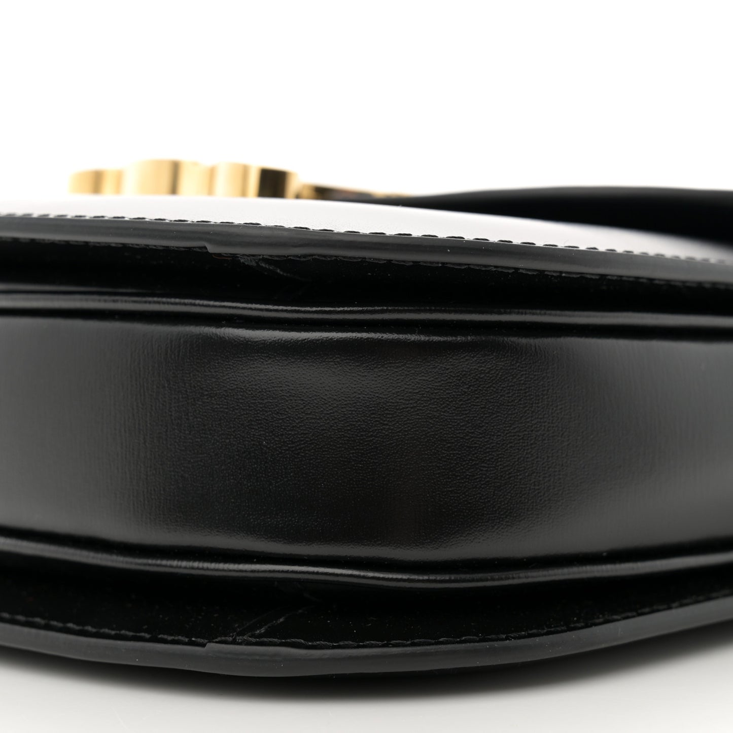 Shiny Calfskin Teen Besace Black