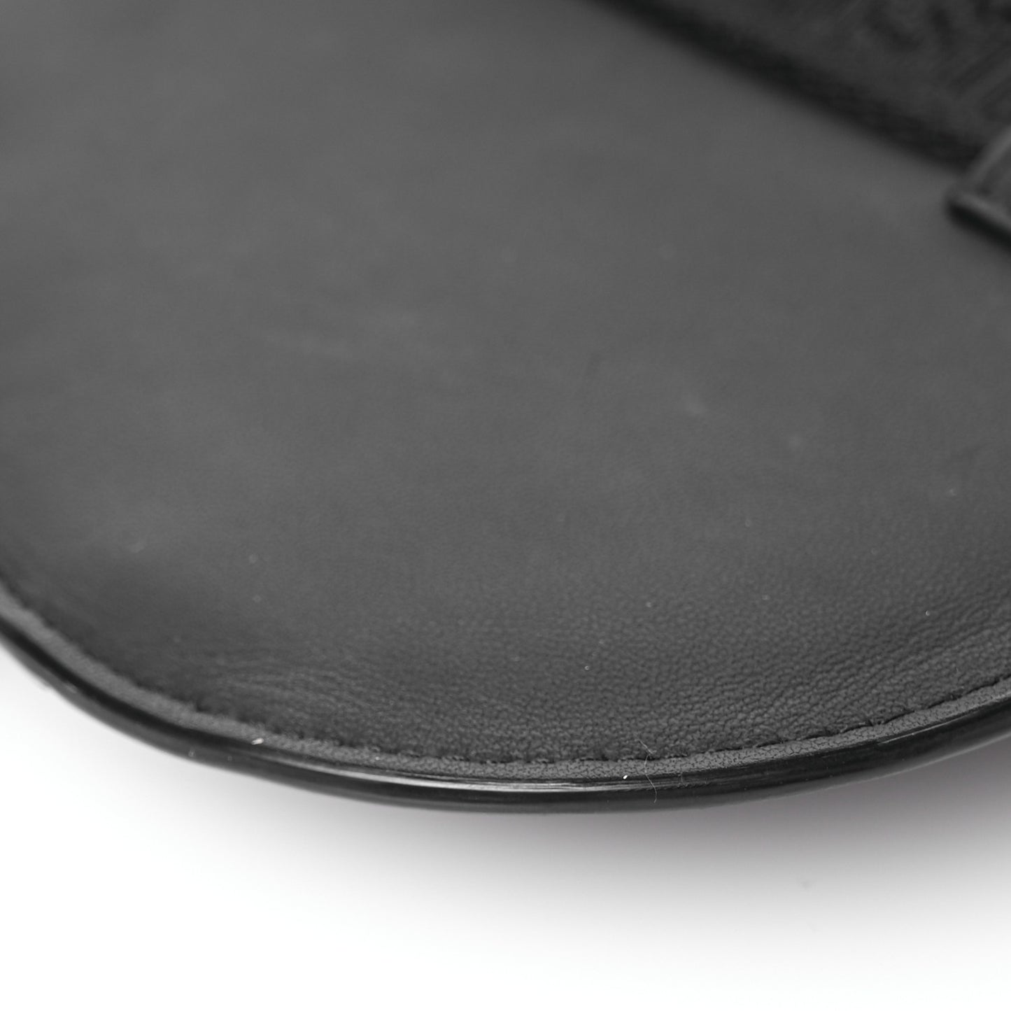 Ultra Matte Calfskin Saddle Belt Bag Black