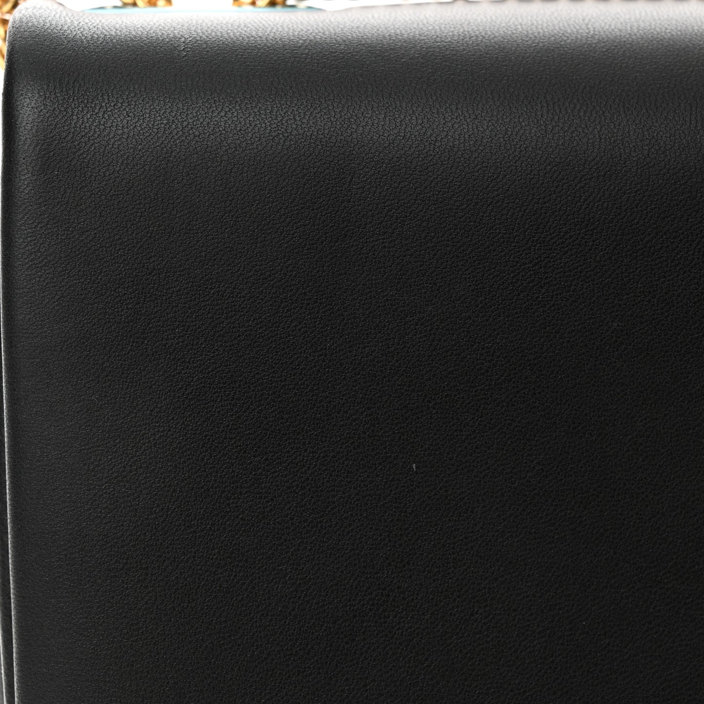 Nappa One Stud Chain Clutch Black