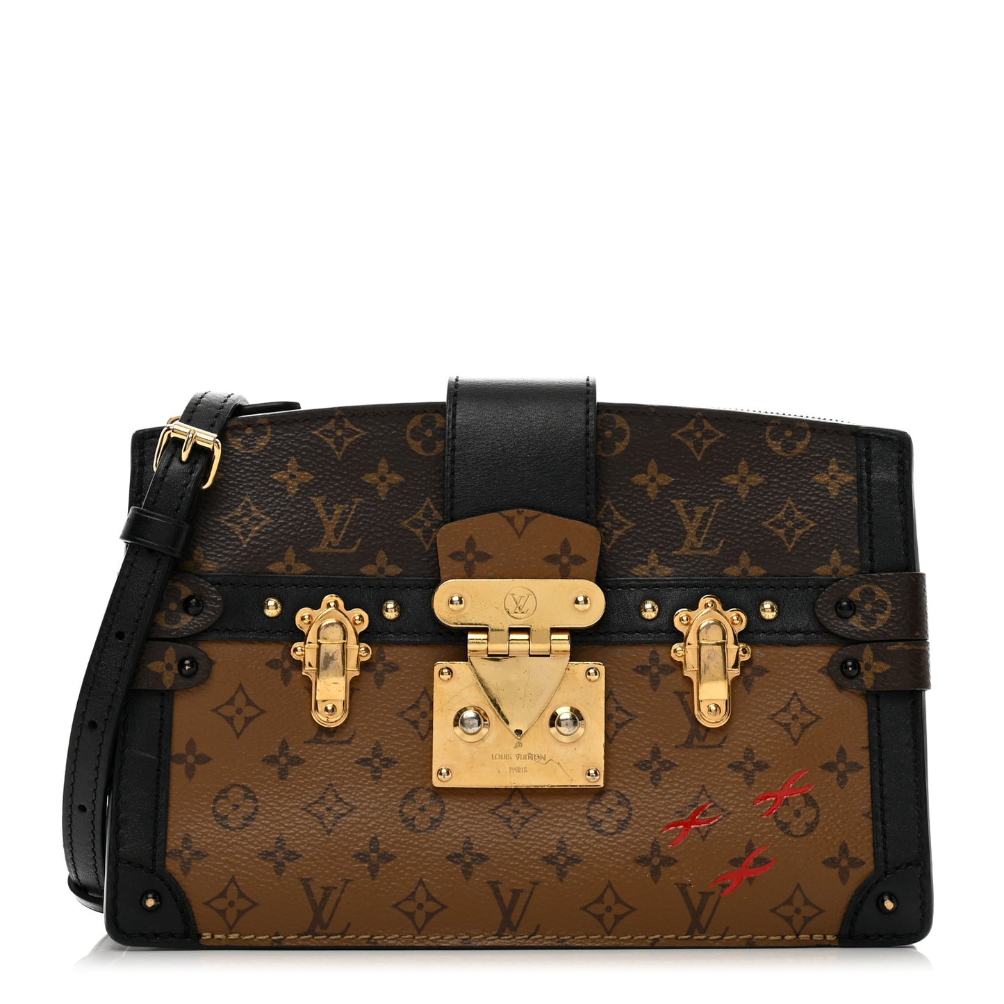 Reverse Monogram Trunk Clutch