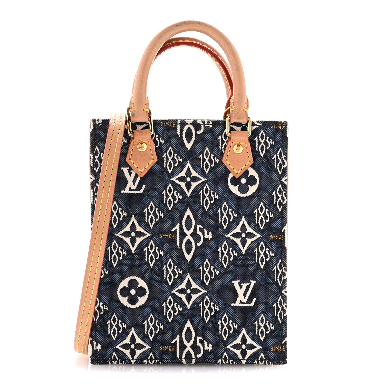 Louis Vuitton Jacquard Since 1854 Petit Sac Plat Blue 1 of 14