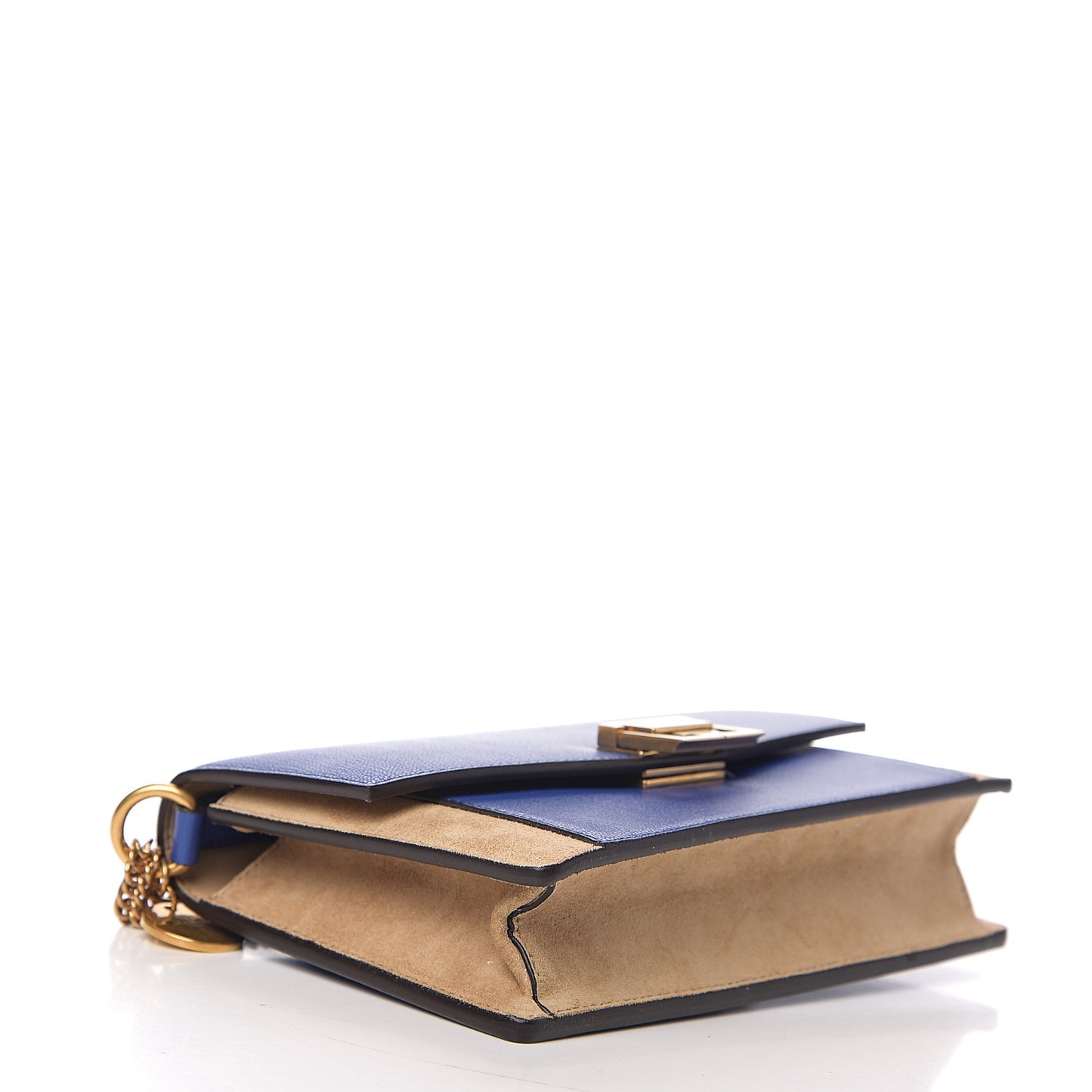 Goatskin Suede GV3 Mini Chain Bag Midnight Blue