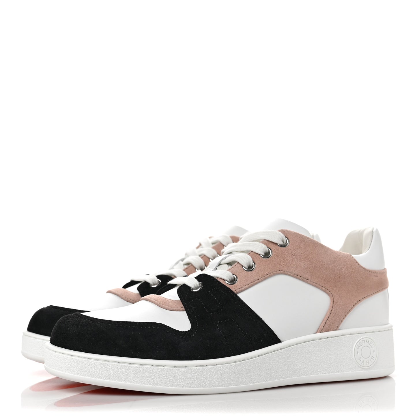 Suede Goatskin Calfskin Free Sneakers 37 Multicolor Rose Opaline