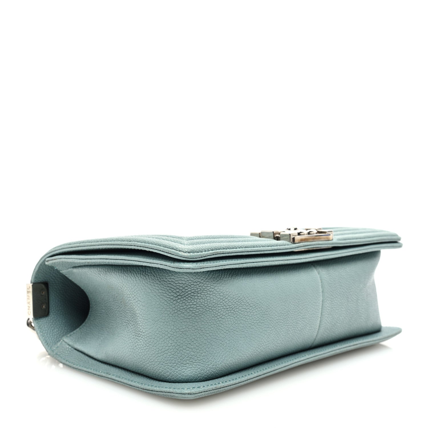 Chanel Caviar Quilted Medium Boy Flap Light Blue 4 of 11