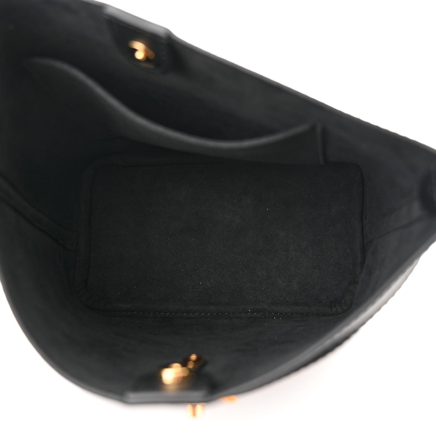 Louis Vuitton Calfskin Lock and Walk Bucket Black 5 of 10